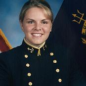 Jennifer Harris in her USNA graduation photo. Photo courtesy of Tony and Linda Macone. 